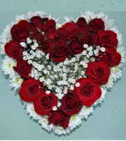 Basket red roses